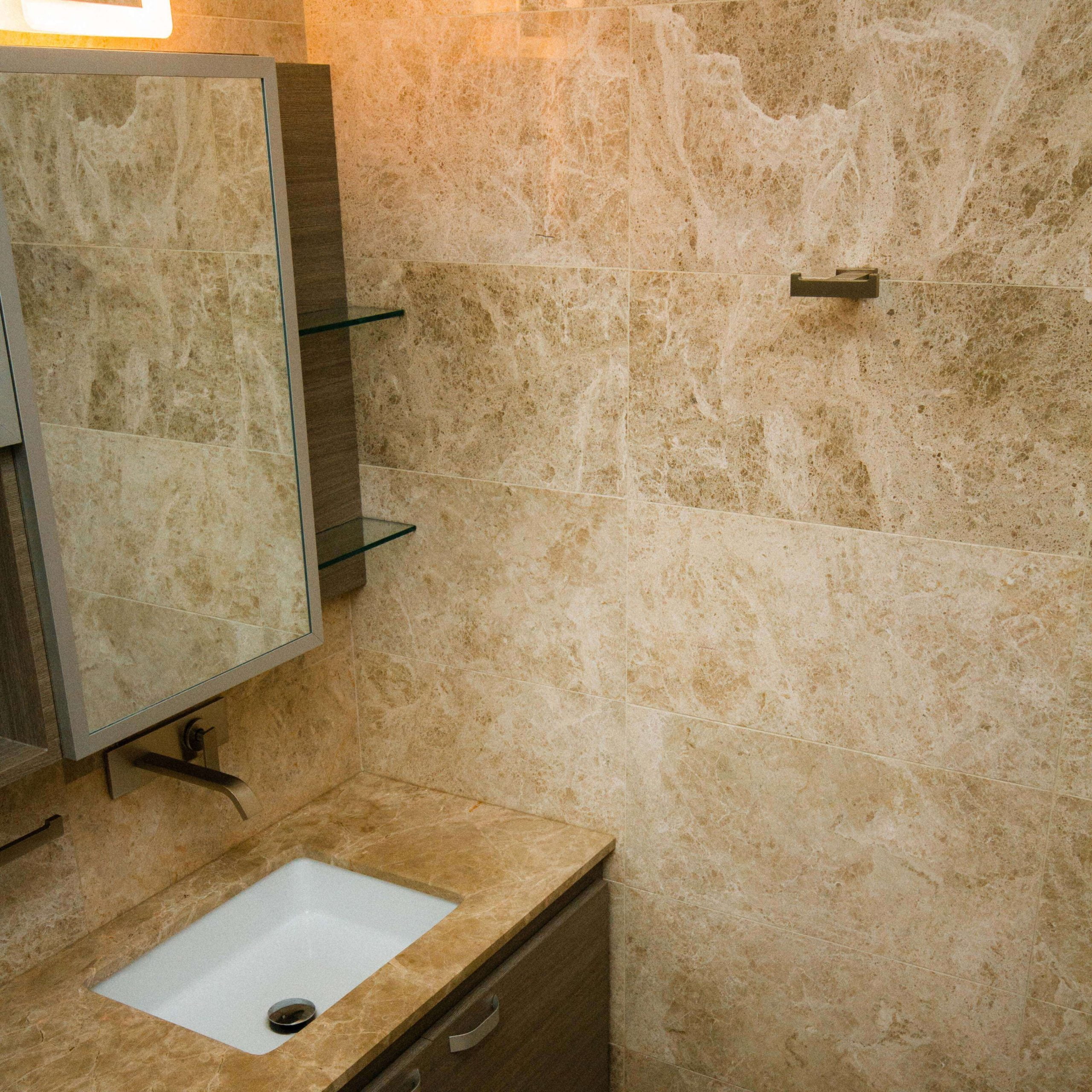 MARMOL CREMA PERLADO LAVAMANOS